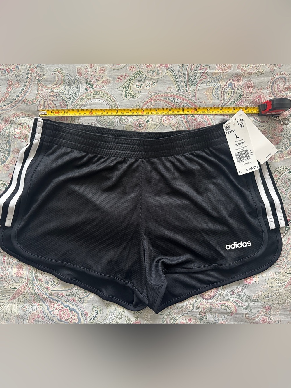adidas Women’s Black Athletic Shorts with Logo